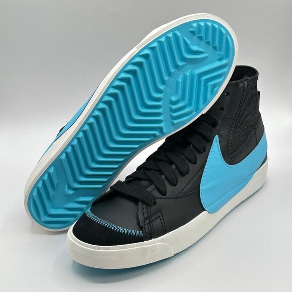 Men’s Nike Blazer Mid '77 Jumbo Black Baltic Blue FD0278-001 Size 11.5 - Picture 6 of 12